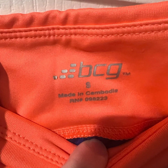 BCB size small blue and coral leggings. - Picture 6 of 8